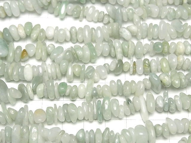 [Video] Burma Jadeite A Mix Color Chips (Small Nugget) 1strand beads (aprx.33inch / 84 cm)