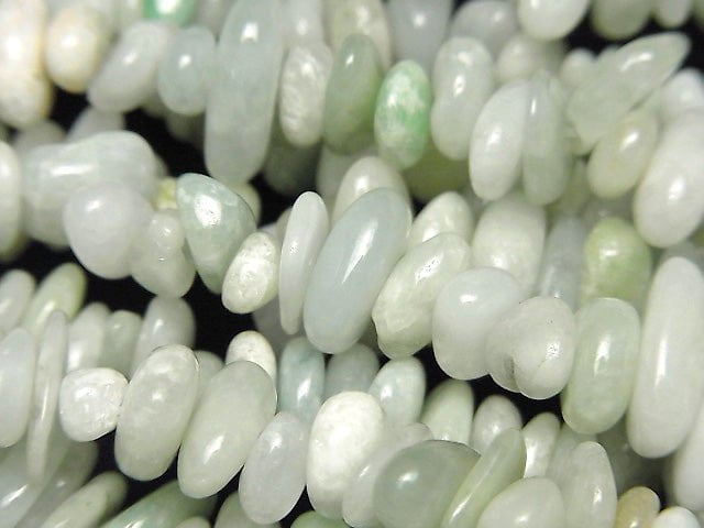 [Video] Burma Jadeite A Mix Color Chips (Small Nugget) 1strand beads (aprx.33inch / 84 cm)