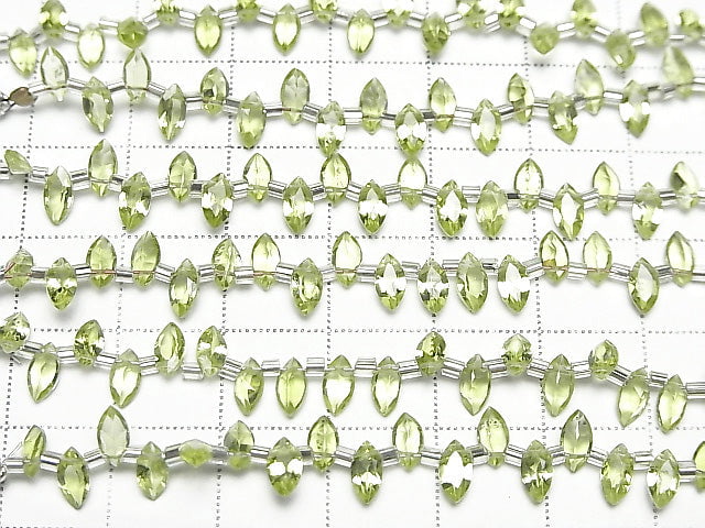 [Video] High Quality Peridot AAA- Marquise Faceted 6x3x2mm 1strand (26pcs )