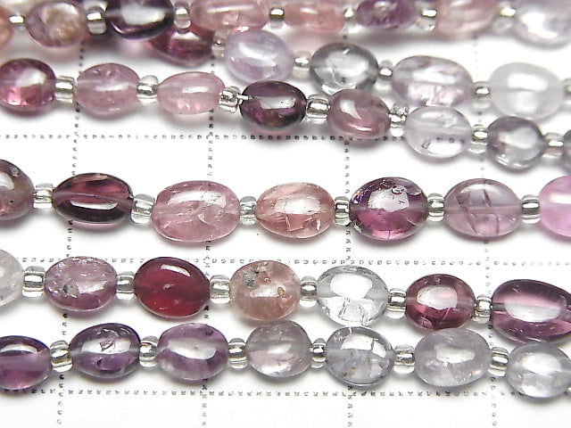 [Video] High Quality Non-heating multi color Sapphire AAA- Oval half or 1strand beads (aprx.7inch/18cm)