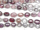 [Video] High Quality Non-heating multi color Sapphire AAA- Oval half or 1strand beads (aprx.7inch/18cm)