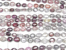 [Video] High Quality Non-heating multi color Sapphire AAA- Oval half or 1strand beads (aprx.7inch/18cm)