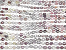 [Video] High Quality Non-heating multi color Sapphire AAA- Oval half or 1strand beads (aprx.7inch/18cm)
