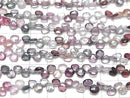 [Video] High Quality Multicolor Spinel AAA- Chestnut Faceted Briolette half or 1strand beads (aprx.7inch / 18cm)