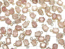 [Video]High Quality Pink Epidote AAA- Bezel Setting Oval Faceted 7x5mm 18KGP 3pcs