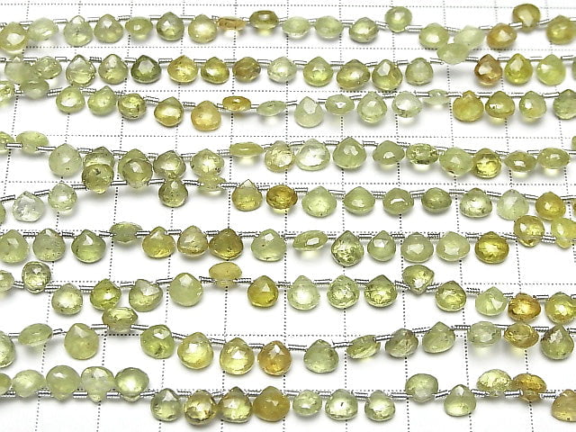 [Video]High Quality Grossular Garnet AA++ Chestnut Faceted Briolette 1strand beads (aprx.7inch/19cm)