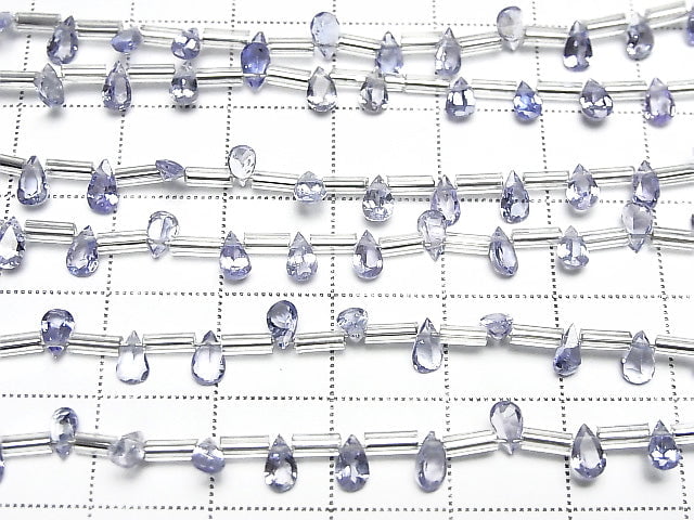 [Video] High Quality Tanzanite AAA Pear shape Faceted 5x3mm half or 1strand (18pcs )