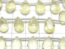 [Video] High Quality Lemon Quartz AAA Carved Pear shape Faceted 12x8mm 1strand (8pcs)