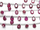 [Video]High Quality Ruby AAA Pear shape Faceted 7x5mm 1strand (8pcs )