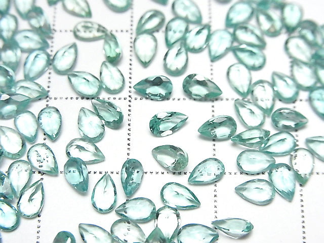 [Video]High Quality Apatite AA++ Loose stone Pear shape Faceted 5x3mm 5pcs