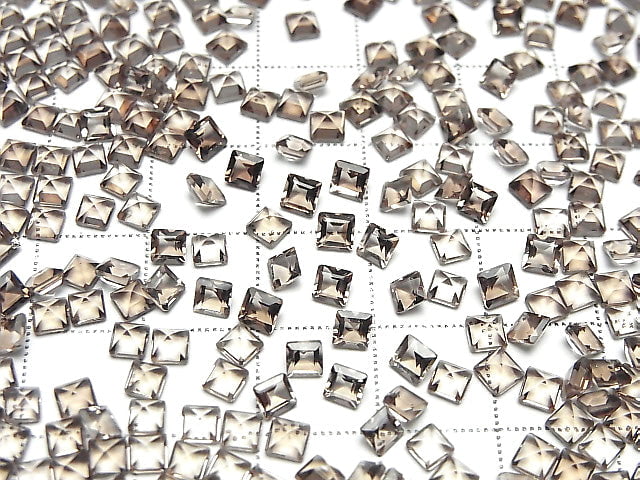 [Video]High Quality Smoky Quartz AAA Loose stone Square Faceted 3x3mm 10pcs