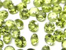 [Video]High Quality Peridot AAA- Loose stone Round Faceted 6x6mm 2pcs