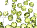 [Video]High Quality Peridot AAA- Loose stone Round Faceted 6x6mm 2pcs