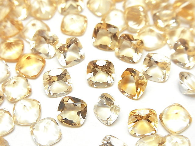 [Video] High Quality Citrine AAA Loose stone Square Faceted 6x6mm 5pcs