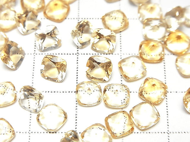 [Video] High Quality Citrine AAA Loose stone Square Faceted 6x6mm 5pcs