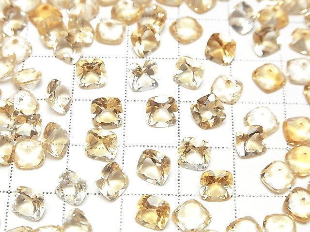 [Video] High Quality Citrine AAA Loose stone Square Faceted 6x6mm 5pcs