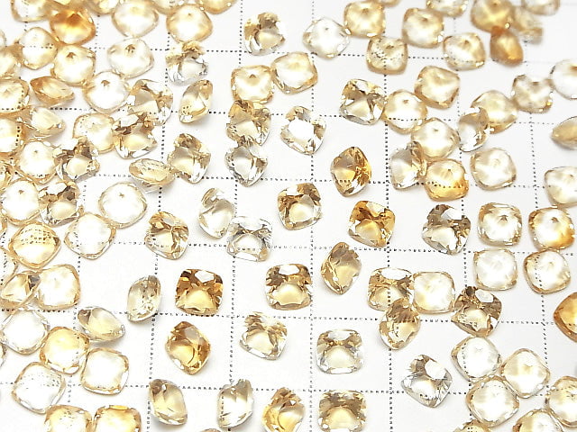 [Video] High Quality Citrine AAA Loose stone Square Faceted 6x6mm 5pcs