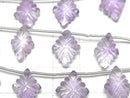 [Video]High Quality Amethyst AAA- Rosette Carving 16x12mm 1strand (6pcs)