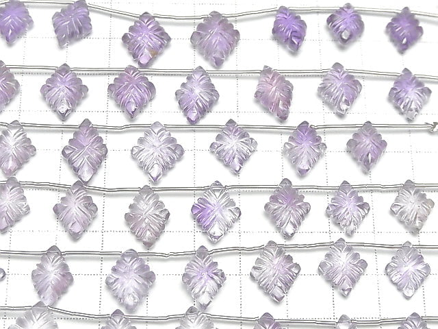 [Video]High Quality Amethyst AAA- Rosette Carving 16x12mm 1strand (6pcs)
