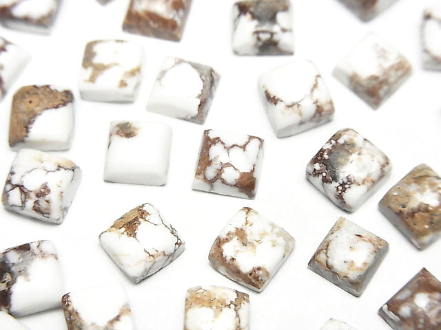 [Video] Wild Horse Square Cabochon 6x6mm 5pcs