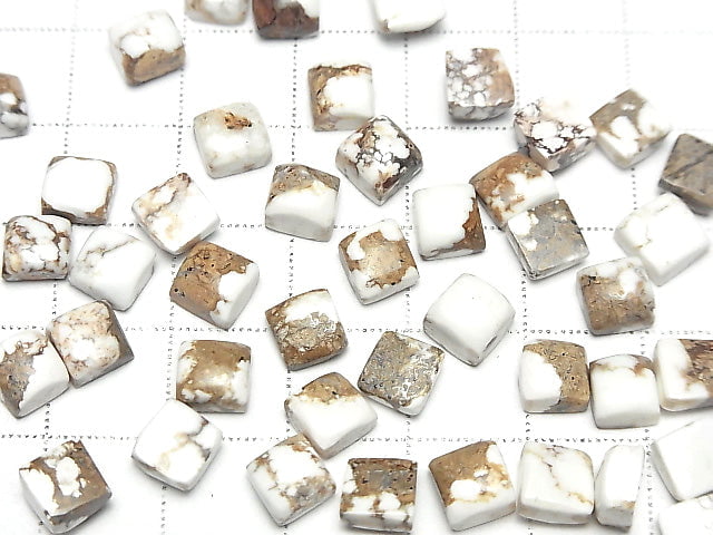 [Video] Wild Horse Square Cabochon 6x6mm 5pcs