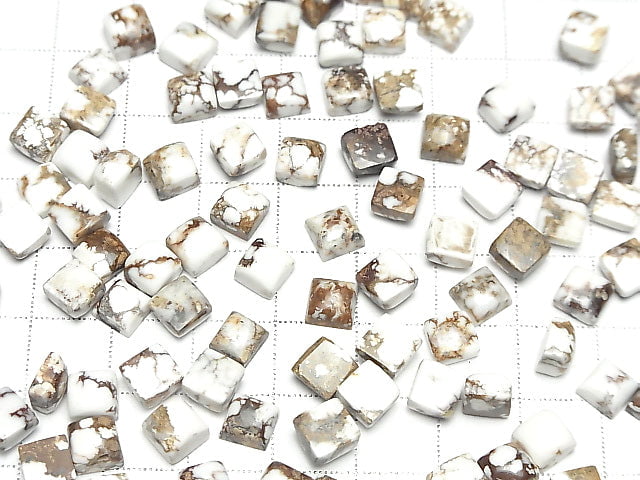 [Video] Wild Horse Square Cabochon 6x6mm 5pcs