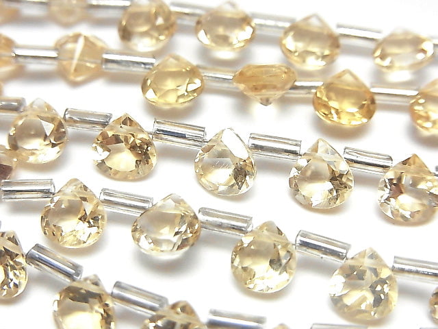 [Video]High Quality Citrine AAA Chestnut Faceted 6x6mm half or 1strand (18pcs )