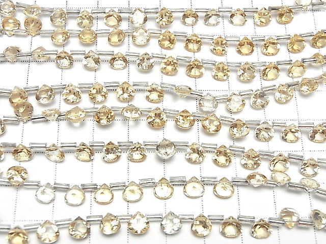 [Video]High Quality Citrine AAA Chestnut Faceted 6x6mm half or 1strand (18pcs )