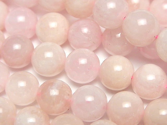 [Video] Morganite AA Round 10mm half or 1strand beads (aprx.15inch/36cm)