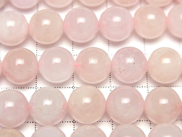 [Video] Morganite AA Round 10mm half or 1strand beads (aprx.15inch/36cm)