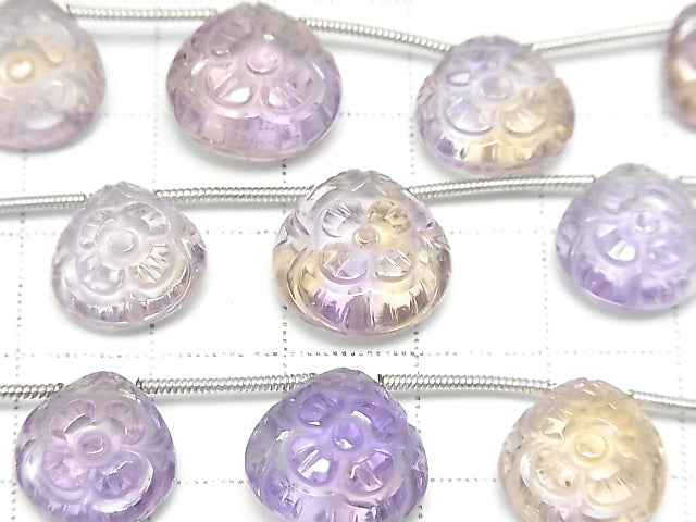 [Video] High Quality Ametrine AAA Carving Chestnut 1strand (5pcs)
