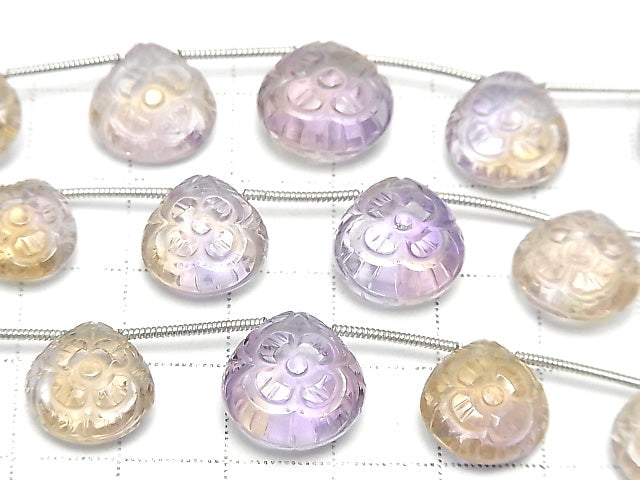 [Video] High Quality Ametrine AAA Carving Chestnut 1strand (5pcs)