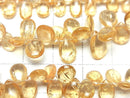 [Video] High Quality Imperial Topaz AAA Pear shape (Smooth) [Medium color] half or 1strand beads (aprx.7inch / 18cm)