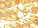[Video] High Quality Citrine AAA- Rough Slice Faceted half or 1strand beads (aprx.7inch / 18cm)