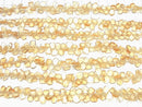 [Video] High Quality Citrine AAA- Rough Slice Faceted half or 1strand beads (aprx.7inch / 18cm)