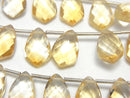 [Video] High Quality Citrine AA++ Deformed Faceted Marquise 12x8mm half or 1strand (18pcs )
