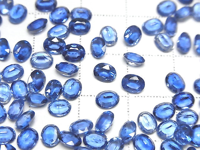 [Video] High Quality Kyanite AAA Undrilled Oval Faceted 5x4mm 5pcs $11.79!