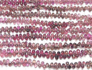 [Video]High Quality Pink Tourmaline AAA Drop Faceted Briolette Color Gradation half or 1strand beads (aprx.7inch / 18cm)