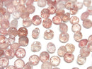 [Video] High Quality Pink Epidote AAA Undrilled Round Faceted 5x5mm 10pcs