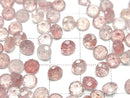 [Video] High Quality Pink Epidote AAA Undrilled Round Faceted 5x5mm 10pcs