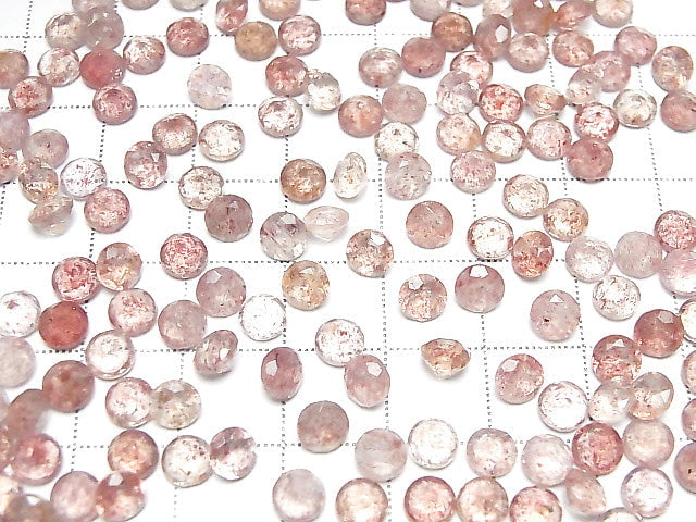 [Video] High Quality Pink Epidote AAA Undrilled Round Faceted 5x5mm 10pcs