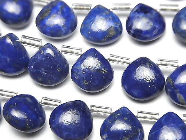 [Video] Lapis lazuli AA++ Chestnut (Smooth) 10x10mm 1strand beads (aprx.6inch / 15cm)