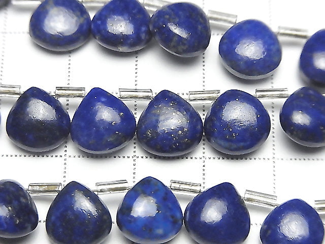 [Video] Lapis lazuli AA++ Chestnut (Smooth) 10x10mm 1strand beads (aprx.6inch / 15cm)