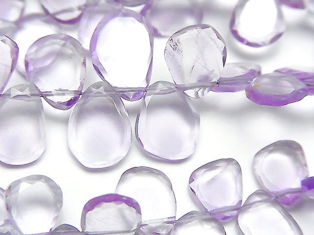[Video] High Quality Amethyst AAA- Slice Faceted Nugget 1strand beads (aprx.7inch / 18cm)