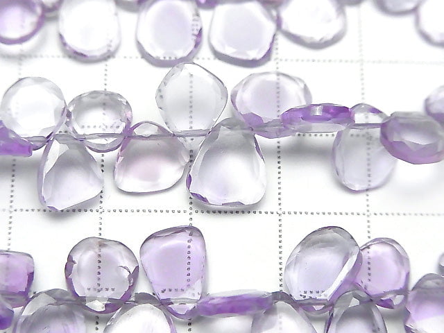 [Video] High Quality Amethyst AAA- Slice Faceted Nugget 1strand beads (aprx.7inch / 18cm)