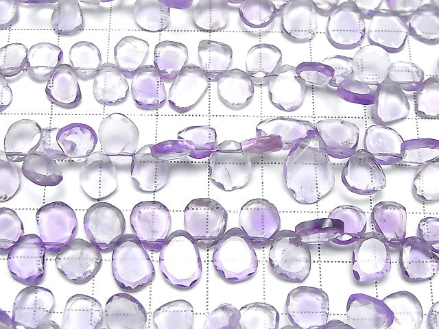 [Video] High Quality Amethyst AAA- Slice Faceted Nugget 1strand beads (aprx.7inch / 18cm)