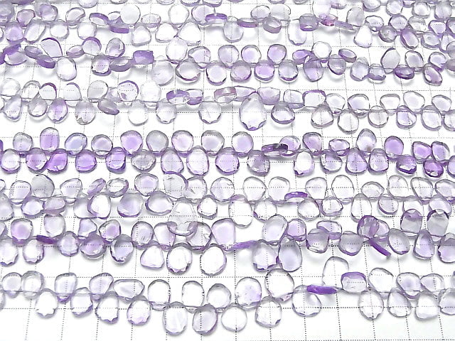 [Video] High Quality Amethyst AAA- Slice Faceted Nugget 1strand beads (aprx.7inch / 18cm)