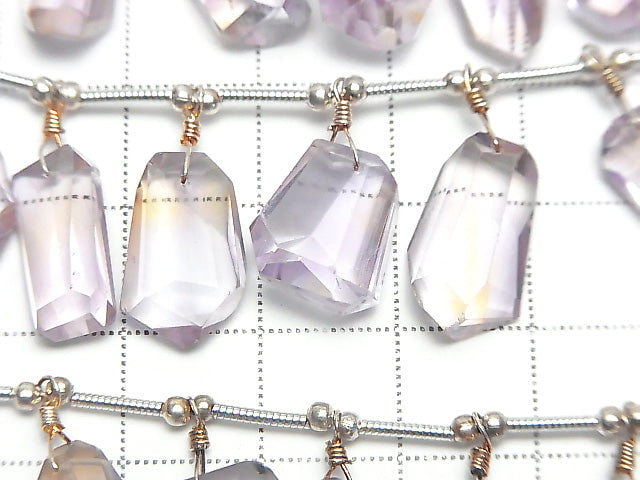 [Video] High Quality Ametrine AAA Rough Faceted Nugget half or 1strand (16pcs)