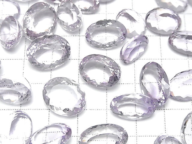 [Video] High Quality Pink Amethyst AAA Undrilled Oval Faceted Size Mix 3pcs
