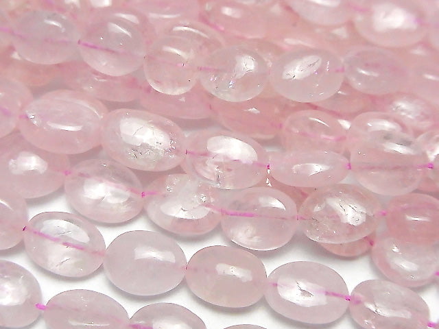 [Video]High Quality Morganite AA++ Oval half or 1strand beads (aprx.18inch/44cm)